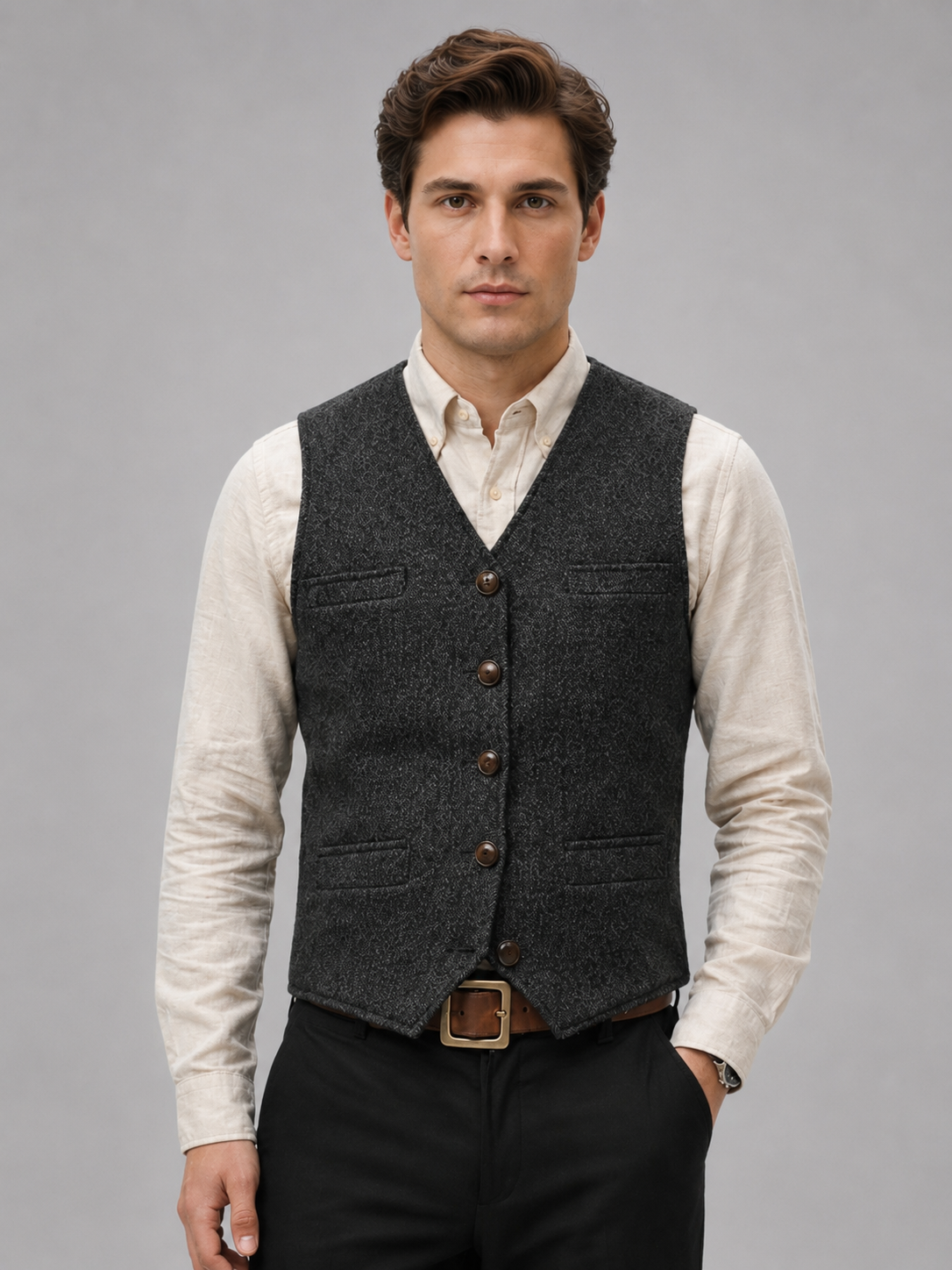 Men’s Tweed Waistcoat