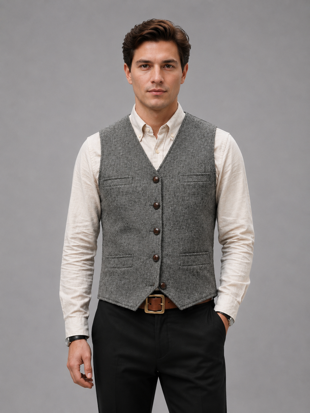 Men’s Tweed Waistcoat