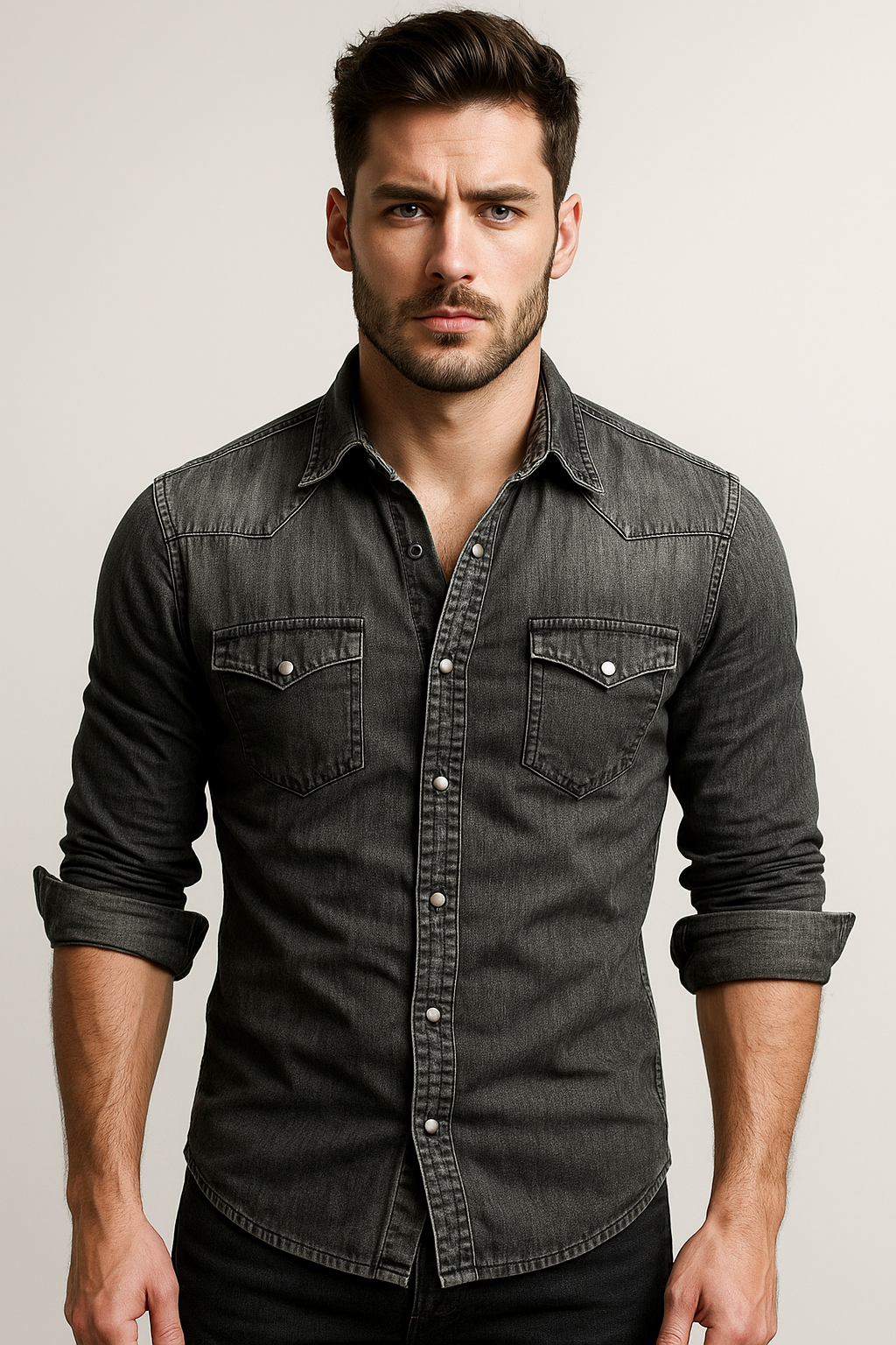 Men's Casual Denim Shirt