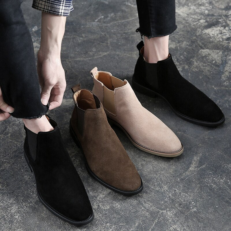 Men’s Suede Chelsea Boots