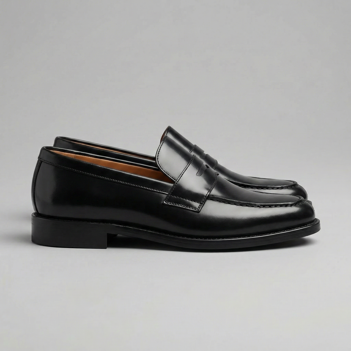 Men's Leather-Look Penny Loafers