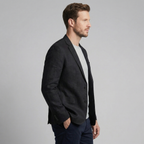 Men's Chambray Blue Linen Blazer Jacket
