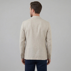 Men's Chambray Blue Linen Blazer Jacket