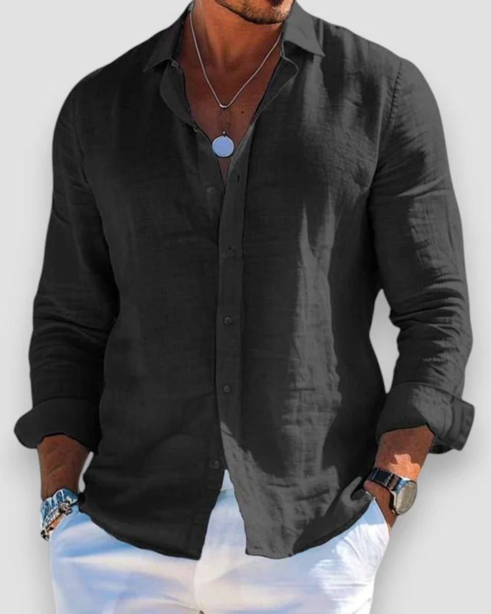 Men's Linen Casual Shirt