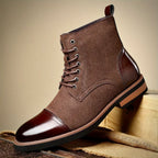 Men’s Two-Tone Leather Hybrid Dress Boots