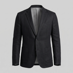 Men's Chambray Blue Linen Blazer Jacket