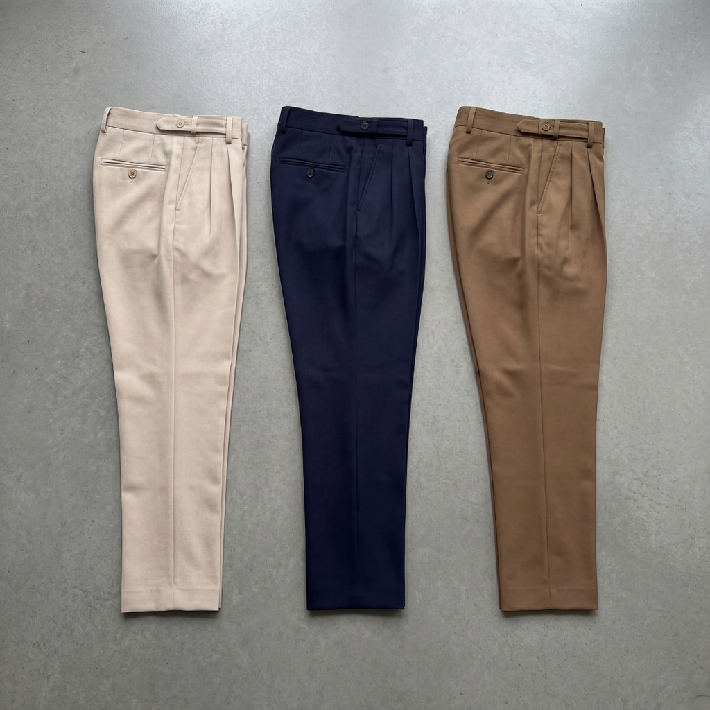 Men's High-Waisted Tailored Fit Trousers