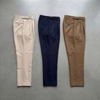 Men's High-Waisted Tailored Fit Trousers