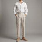 Men's High-Waisted Tailored Fit Trousers