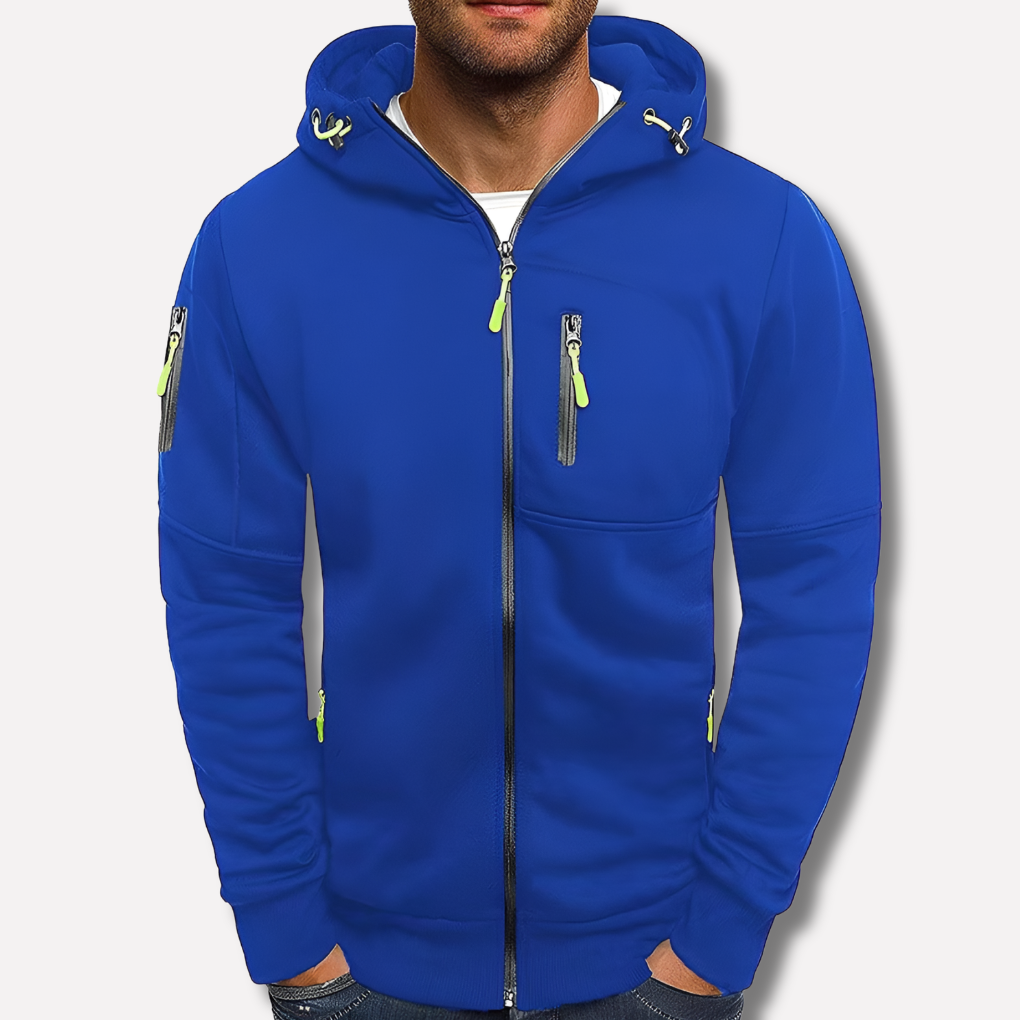 Men's Zip-Up Hooded Sweatshirt