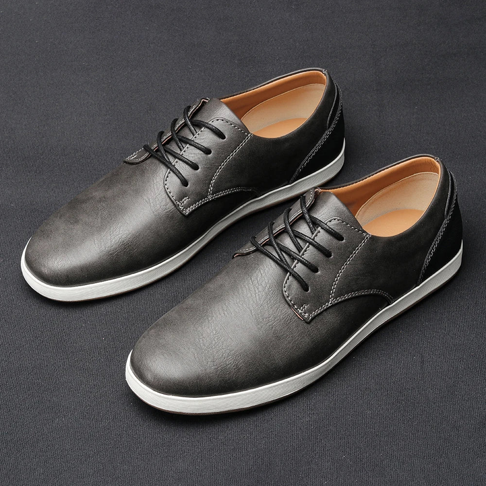 Men's Genuine Leather Sneakers