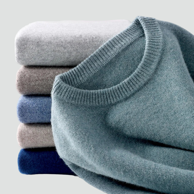 Men's Fine Knit Crew Neck Sweater