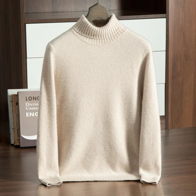 Fine Knit 100% Cashmere Turtleneck
