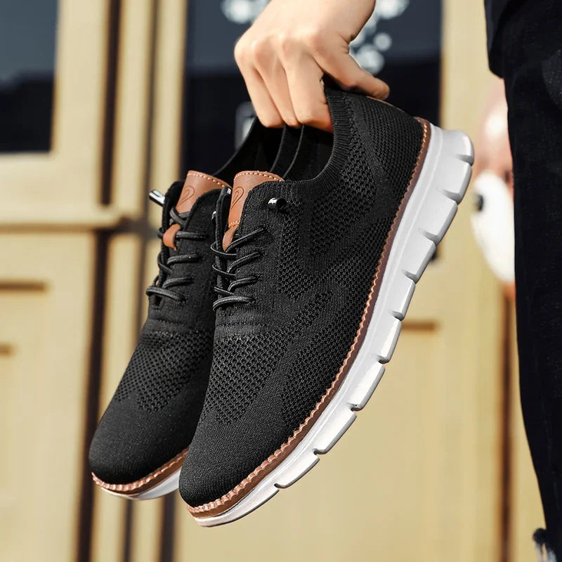 Men's Casual Trainers with Lace-Up Design