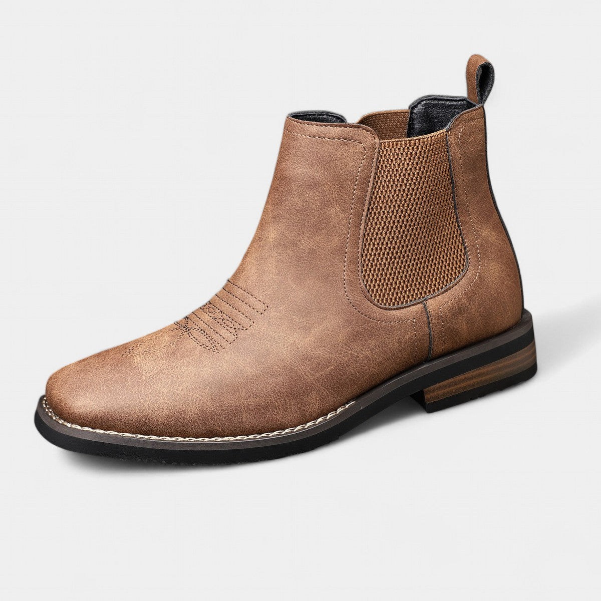 Mens Leather Ankle Boots