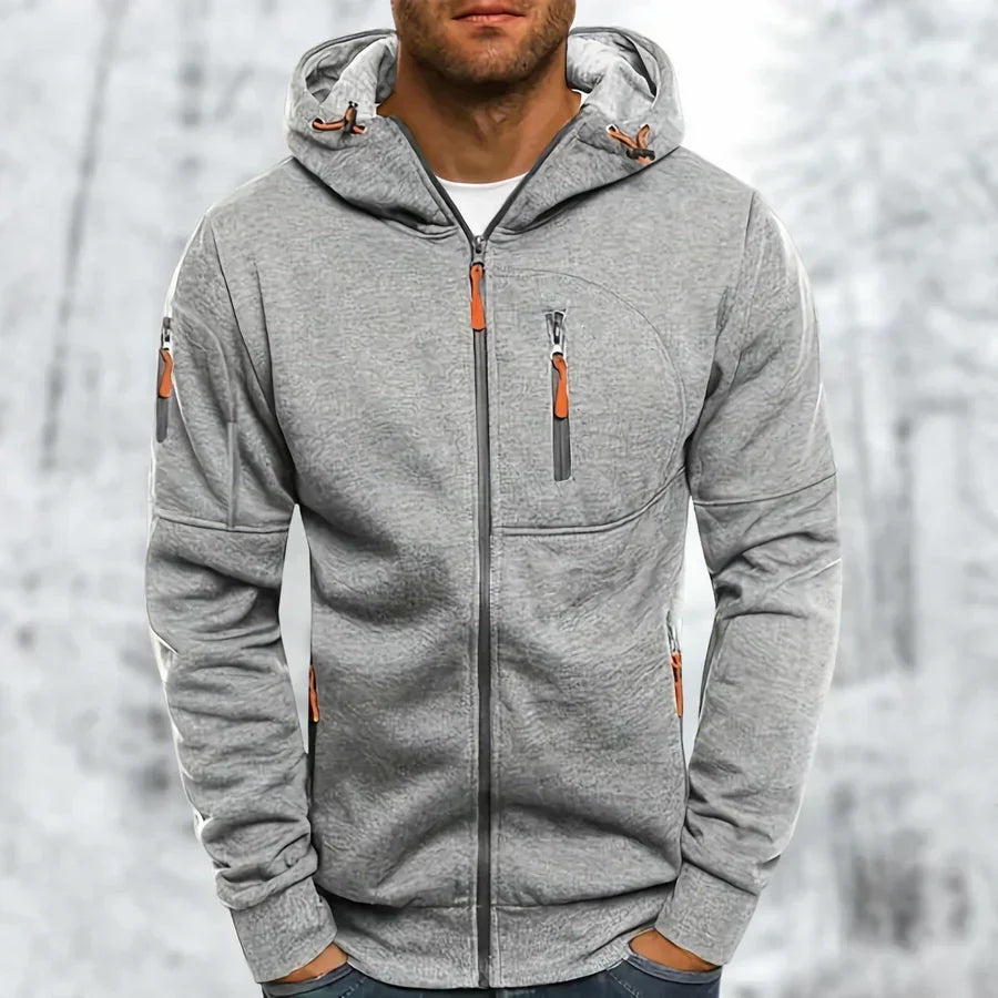 Men's Zip-Up Hooded Sweatshirt