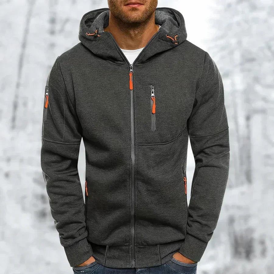 Men's Zip-Up Hooded Sweatshirt
