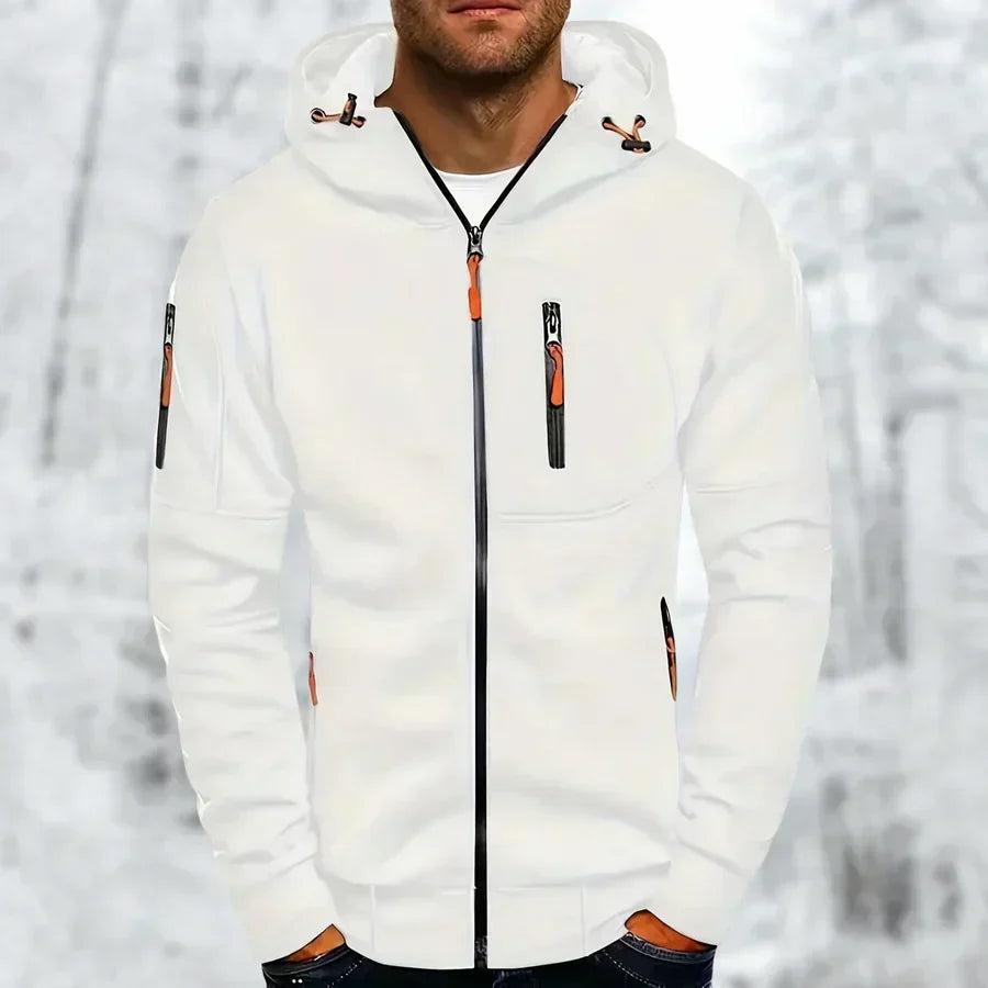 Men's Zip-Up Hooded Sweatshirt