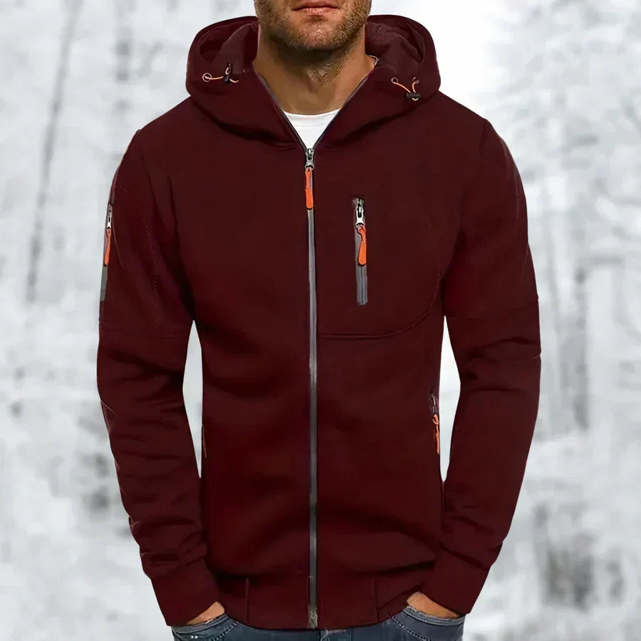 Men's Zip-Up Hooded Sweatshirt