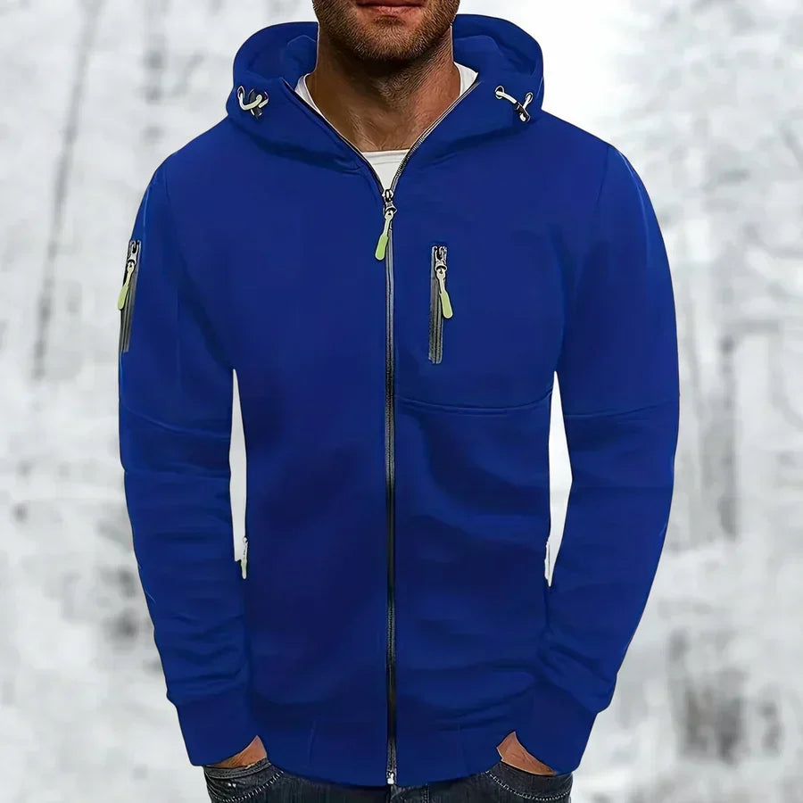 Men's Zip-Up Hooded Sweatshirt