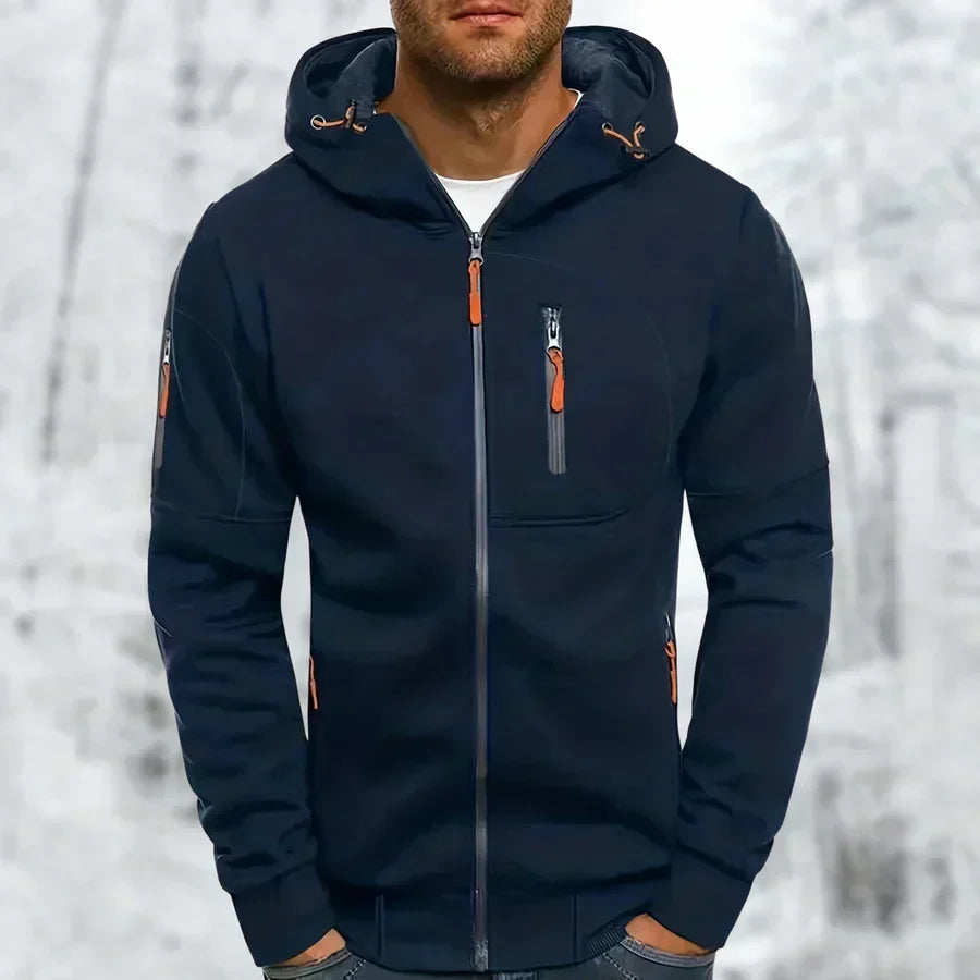 Men's Zip-Up Hooded Sweatshirt