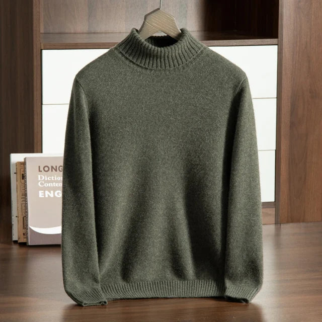 Fine Knit 100% Cashmere Turtleneck
