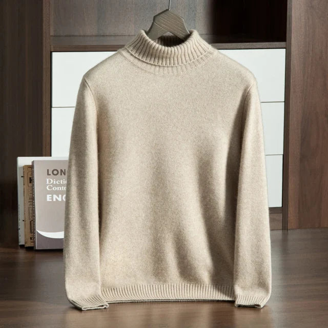 Fine Knit 100% Cashmere Turtleneck