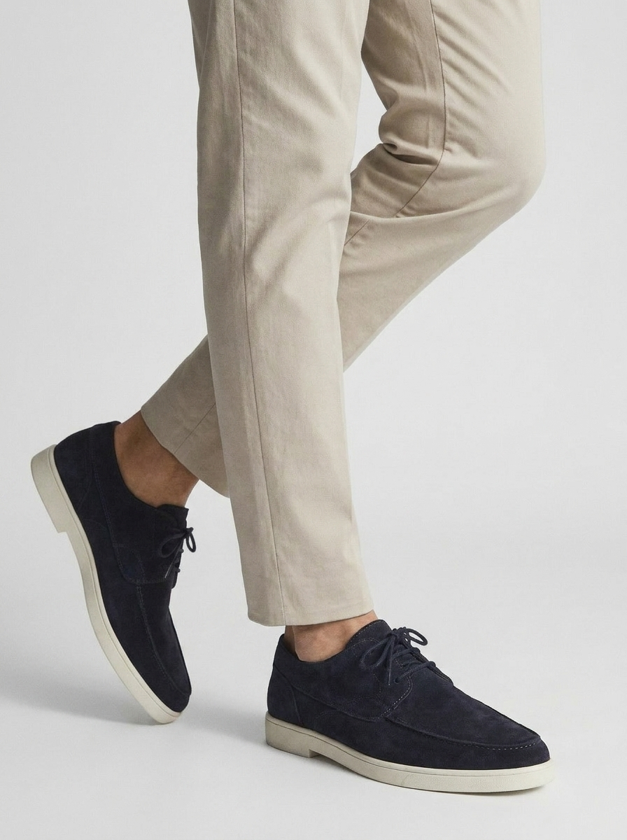 Calfskin Loafers with Lace Closure