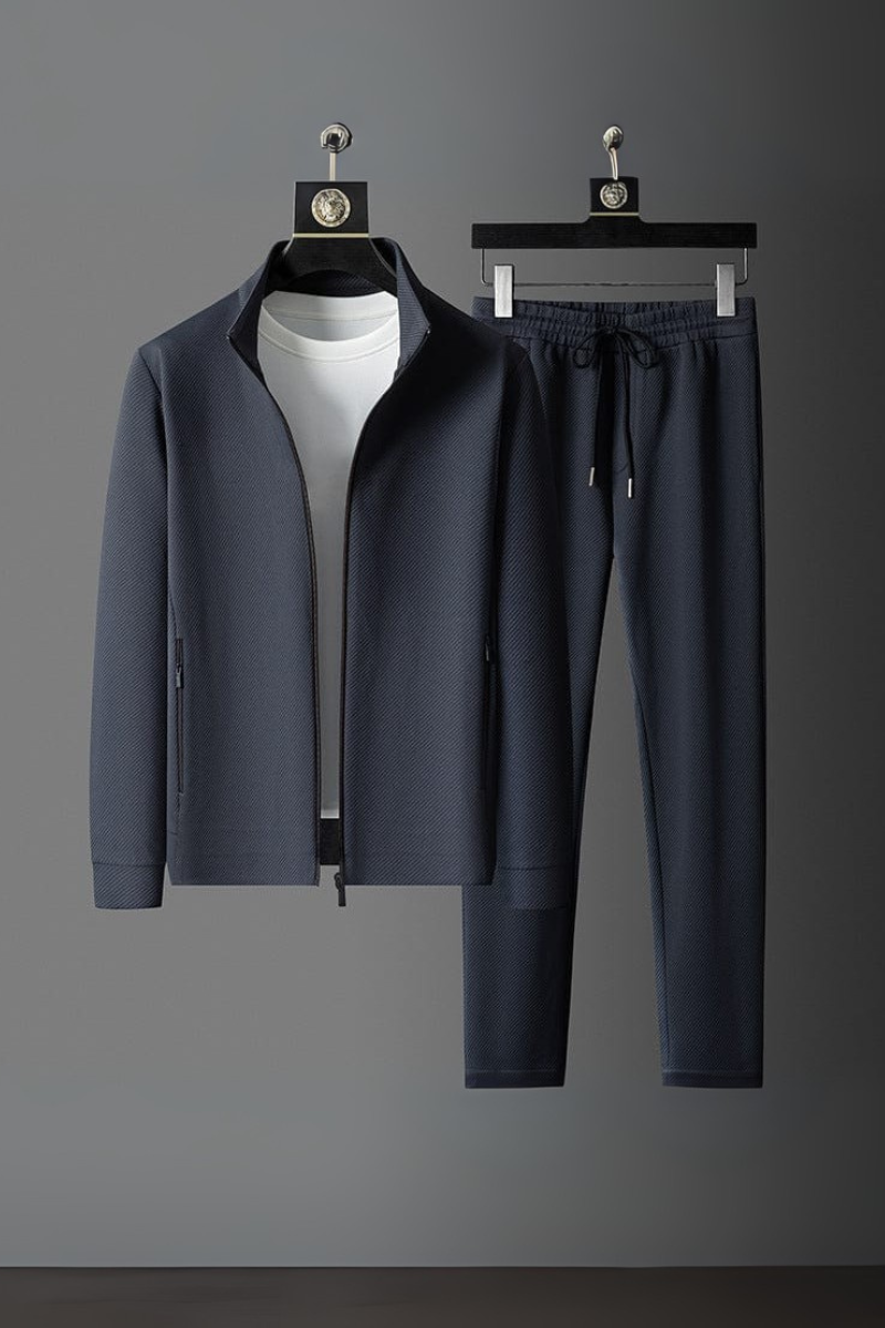 Cotton Zip Lounge Tracksuit Set for Men