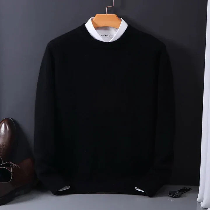 Classic Fine Wool Sweater for Men