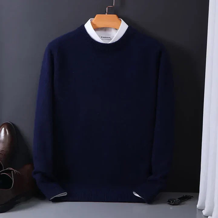 Classic Fine Wool Sweater for Men