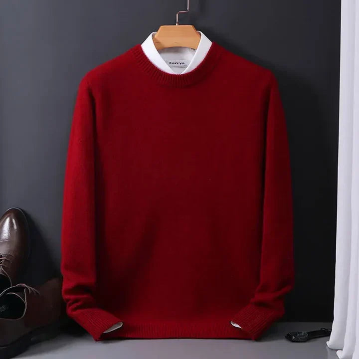 Classic Fine Wool Sweater for Men
