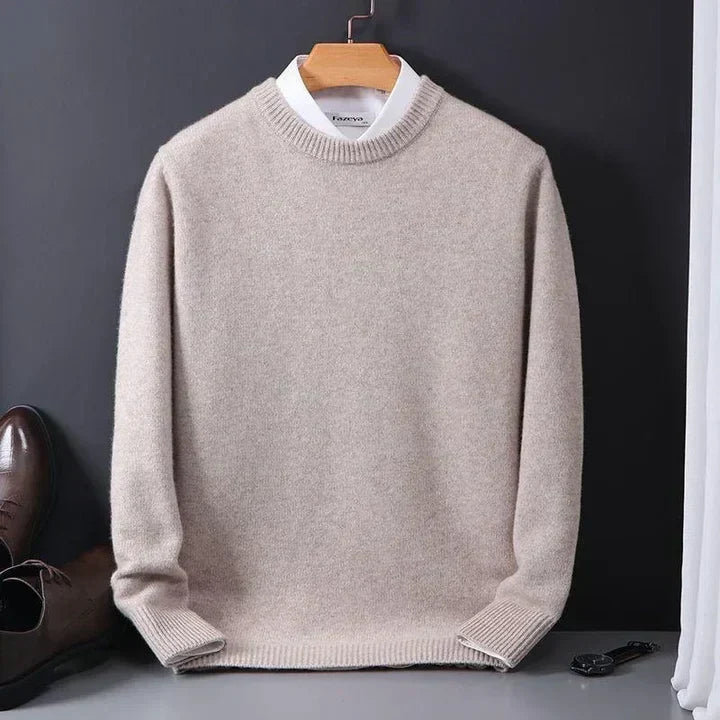 Classic Fine Wool Sweater for Men