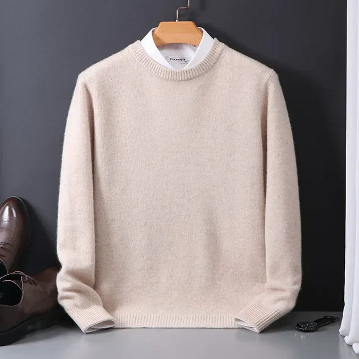 Classic Fine Wool Sweater for Men