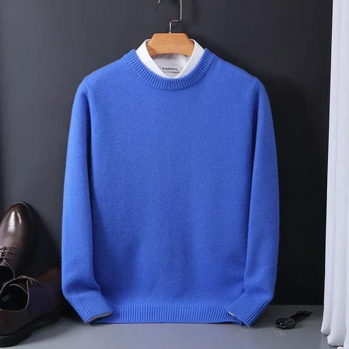 Classic Fine Wool Sweater for Men