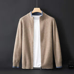 Knit Cardigan Zippered Fit Men