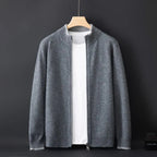 Knit Cardigan Zippered Fit Men