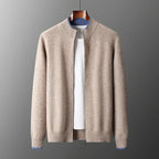 Knit Cardigan Zippered Fit Men