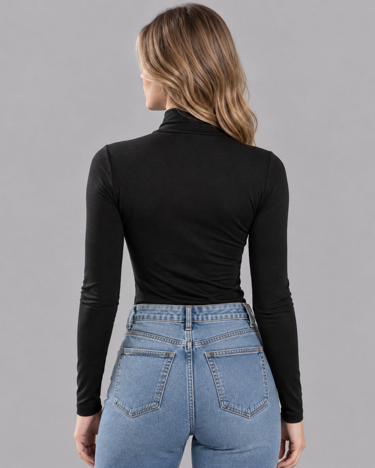 Women's Soft Knitted Sweater | Cozy Turtleneck Long Sleeve Jumper