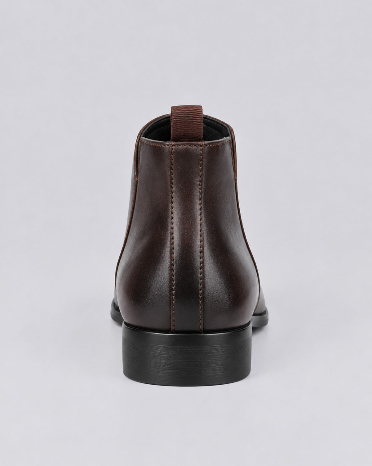 Men's Elegant Leather Chelsea Boots | Low Heel with Pointed Toe