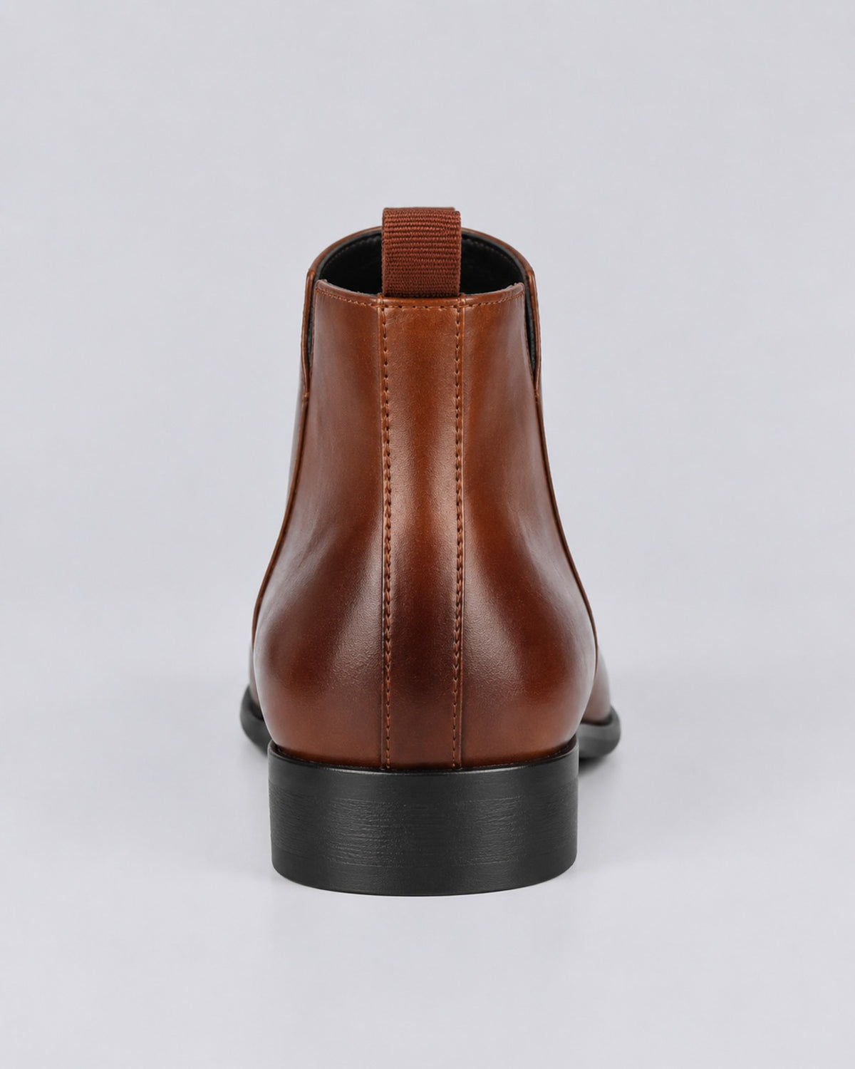 Men's Elegant Leather Chelsea Boots | Low Heel with Pointed Toe