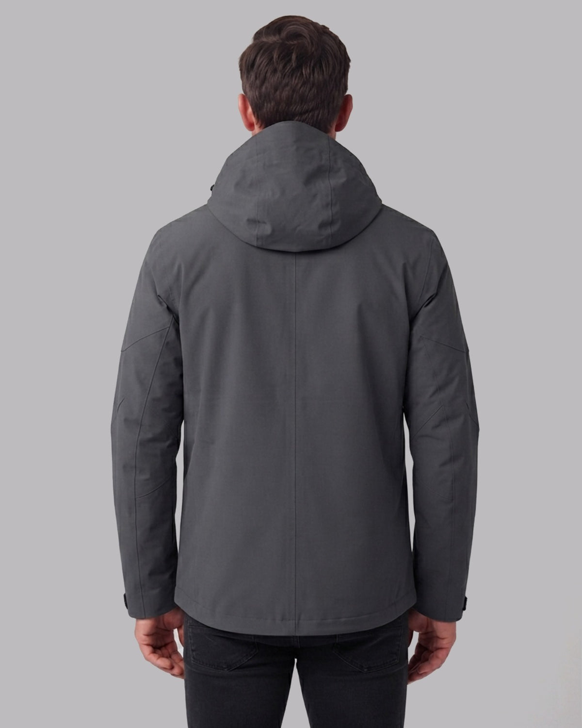 Men's Waterproof Fleece-Lined Winter Jacket with Hood