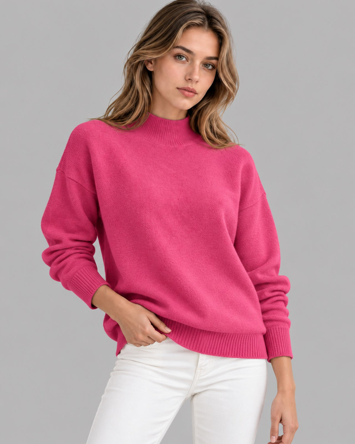 Women's Knitted Roll Neck Jumper | Classic Turtleneck