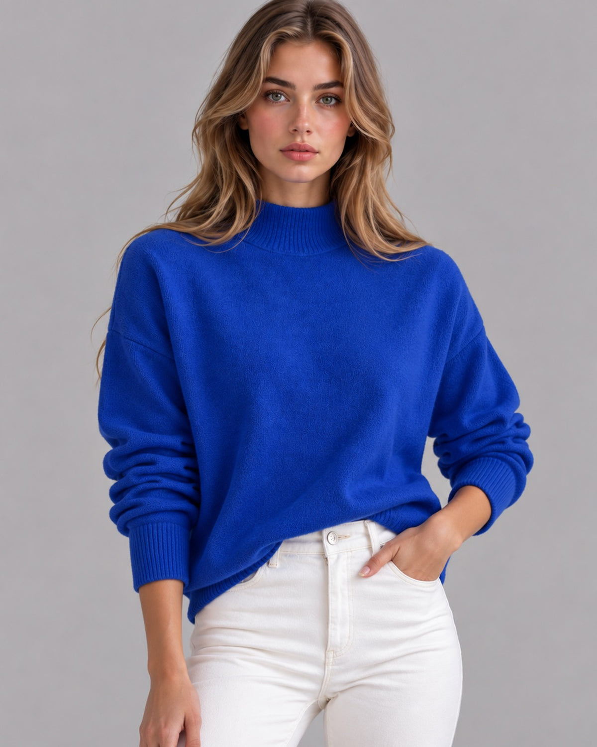 Women's Knitted Roll Neck Jumper | Classic Turtleneck