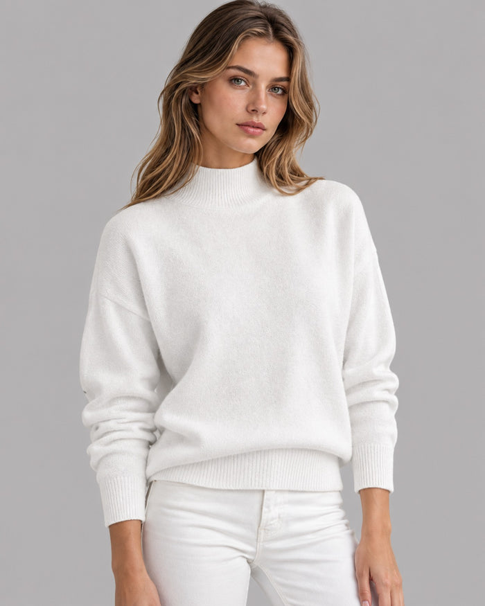 Women's Knitted Roll Neck Jumper | Classic Turtleneck