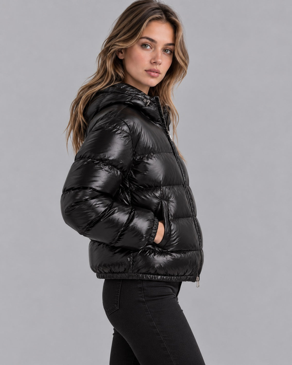 Unisex Hooded Quilted Puffer Jacket