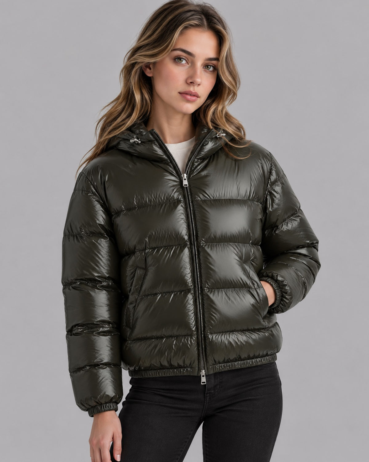 Unisex Hooded Quilted Puffer Jacket