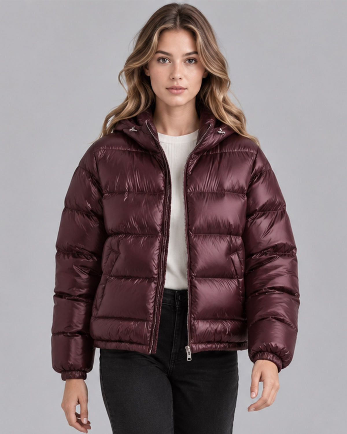 Unisex Hooded Quilted Puffer Jacket