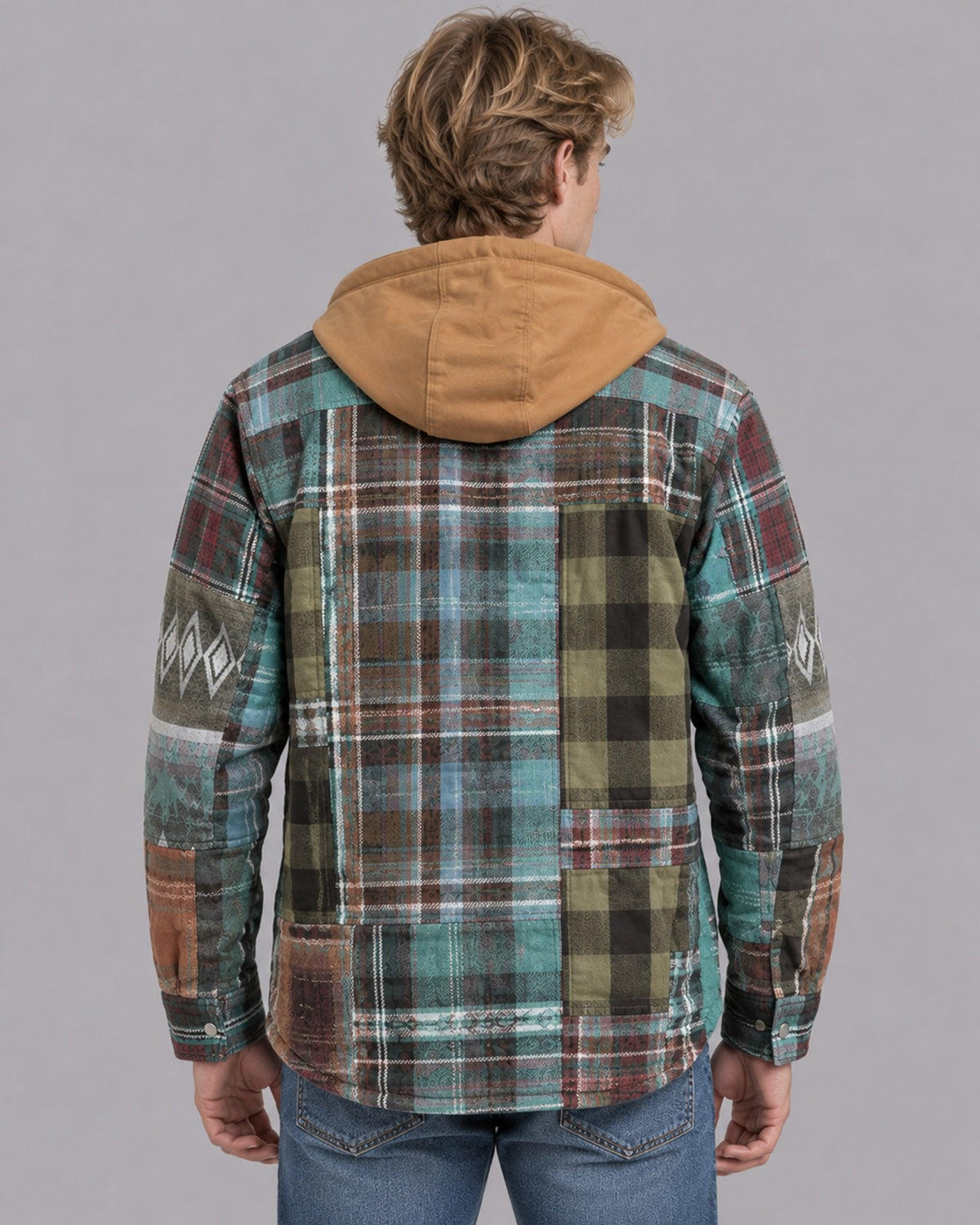Men’s Patchwork Knit Cardigan