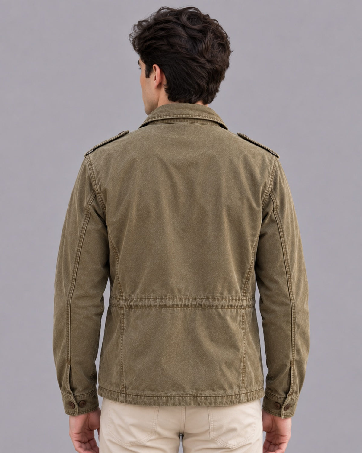 Men's Cotton Utility Field Jacket | Multi-Pocket with Outdoor Layer